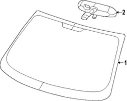 Foto de Espejo retrovisor interior Original para Dodge Dart 2013 2014 2015 2016 Marca CHRYSLER N�mero de Parte 68155254AE