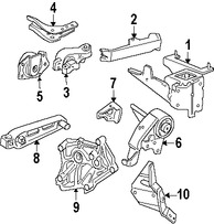 Foto de Montura de Transmisin Automtica Original para Dodge Neon Chrysler PT Cruiser Plymouth Neon Marca CHRYSLER Nmero de Parte 5274903AD