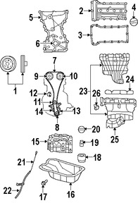 Foto de Empacadura del M�ltiple de Admisi�n Original para Dodge Jeep Chrysler Marca CHRYSLER N�mero de Parte 4884550AB