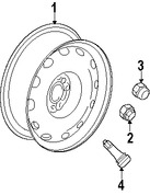 Foto de Ruedas Original para Dodge Caliber Jeep Compass Marca CHRYSLER N�mero de Parte YW38PAKAC