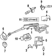 Foto de Columna de Direcci�n Original para Dodge Caliber Jeep Patriot Jeep Compass Marca CHRYSLER N�mero de Parte 4664341AP