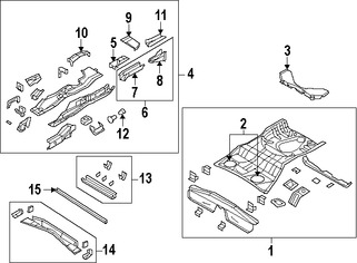 Foto de Bandeja de Piso Original para Dodge Caliber Jeep Patriot Jeep Compass Marca CHRYSLER N�mero de Parte 5183909AA