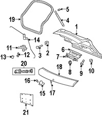 Foto de Soporte Elevaci�n Puerta Trasera Original para Dodge Caliber 2007 2008 2009 2010 2011 2012 Marca CHRYSLER N�mero de Parte 5074168AD
