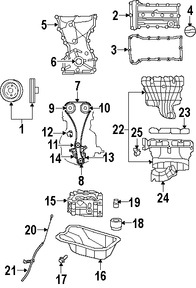 Foto de Mltiple de Admisin del Motor Original para Dodge Caliber 2008 2009 Marca CHRYSLER Nmero de Parte 4884881AF