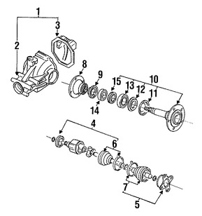 Foto de Sello del Eje Propulsor Original para Dodge Eagle Mitsubishi Plymouth Marca CHRYSLER Nmero de Parte MB393807