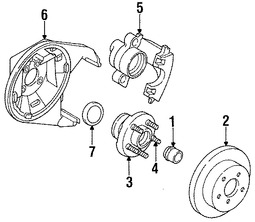 Foto de Kit de reparacin de Mordaza de Freno Original para Dodge Neon Dodge Spirit Plymouth Neon Plymouth Acclaim Chrysler LeBaron Marca CHRYSLER Nmero de Parte 4383880