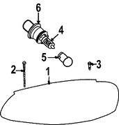 Foto de Z�calo de Luz Trasera Original para Chrysler Dodge Marca CHRYSLER N�mero de Parte 4857327AA