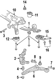 Foto de Brazo de Control de suspensi�n Original para Dodge Avenger Chrysler Sebring Chrysler 200 Marca CHRYSLER N�mero de Parte 5085407AK