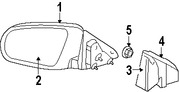 Foto de Espejo retrovisor exterior Original para Dodge Avenger 2008 2009 Marca CHRYSLER N�mero de Parte 1CK921A4AC