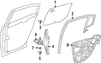 Foto de Motor de Vidrio Elctrico Original para Chrysler Sebring Chrysler 200 Dodge Avenger Marca CHRYSLER Nmero de Parte 68021447AA