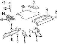 Foto de Panel de maletero Original para Dodge Avenger 2008 2009 Chrysler Sebring 2007 2008 2009 Marca CHRYSLER N�mero de Parte 5291615AB