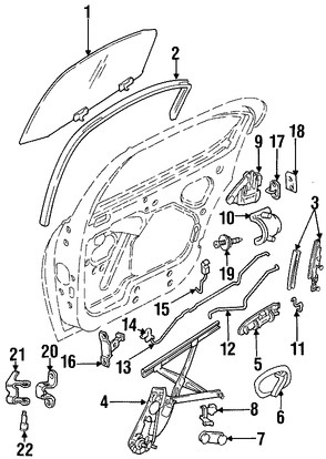 Foto de Canal de Crista Original para Chrysler Cirrus Dodge Stratus Plymouth Breeze Marca CHRYSLER N�mero de Parte 4646419