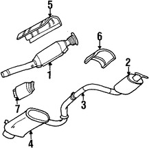 Foto de Tubo de Escape Original para Dodge Stratus 1995 1996 1997 Chrysler Cirrus 1995 1996 1997 Marca CHRYSLER N�mero de Parte 4764675