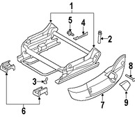 Foto de Panel lateral de Asiento Original para Dodge Magnum Dodge Charger Chrysler 300 Marca CHRYSLER N�mero de Parte 1AN711DDAA