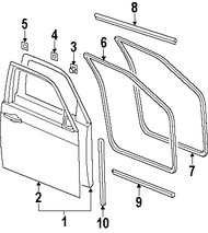 Foto de Panel externo de puerta Original para Chrysler 300 Dodge Magnum Marca CHRYSLER N�mero de Parte 5065021AC