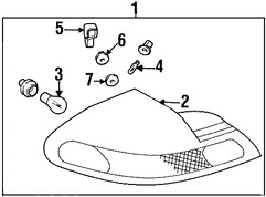 Foto de Bombilla de luz trasera Original para Chrysler Dodge Eagle Jeep Plymouth Renault Marca CHRYSLER Nmero de Parte L0001157