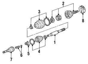 Foto de Kit Junta Homocinetica Original para Chrysler Dodge Plymouth Marca CHRYSLER N�mero de Parte 4670012