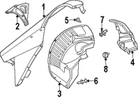 Foto de Guardafango Original para Dodge Viper Marca CHRYSLER N�mero de Parte 5029102AF