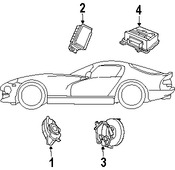 Foto de Cable Espiral Bolsa de Aire Original para Dodge Viper Marca CHRYSLER N�mero de Parte 4671789AE