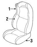 Foto de Respaldo completo de Asiento Original para Dodge Viper 2003 2004 2005 2006 2008 Marca CHRYSLER Nmero de Parte XD051X9AA
