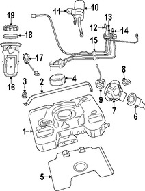 Foto de Tanque de Combustible Original para Dodge Viper 2003 2004 2005 2006 2008 Marca CHRYSLER N�mero de Parte 5290097AG