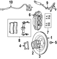 Foto de Sensor de Velocidad Freno ABS Original para Dodge Viper  Viper Marca CHRYSLER N�mero de Parte 5290952AA