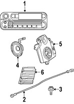 Foto de Altavoz Original para Dodge Viper Marca CHRYSLER N�mero de Parte 5029994AA