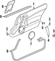 Foto de Panel Interior de Puerta Original para Dodge Viper Marca CHRYSLER N�mero de Parte XC921X9AC