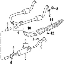 Foto de Tubo del escape Original para Dodge Ram 1500 2004 2005 Marca CHRYSLER Nmero de Parte 55366751AE