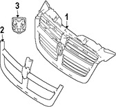 Foto de Emblema de la rejilla / parrilla Original para Dodge Sprinter 2500 2007 2008 2009 Dodge Sprinter 3500 2007 2008 2009 Marca CHRYSLER Nmero de Parte 68006601AA