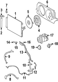 Foto de Manguera de Refrigerante Aire Acondicionado Original para Dodge Sprinter 2500 2007 2008 2009 Dodge Sprinter 3500 2007 2008 2009 Marca CHRYSLER N�mero de Parte 68012773AA