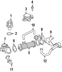 Foto de V�lvula PCV Original para Dodge Sprinter 2500 2007 2008 2009 Dodge Sprinter 3500 2007 2008 2009 Marca CHRYSLER N�mero de Parte 68048205AB