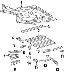 Foto de Bandeja de Piso Original para Dodge Sprinter 2500 2007 2008 2009 Dodge Sprinter 3500 2007 2008 2009 Marca CHRYSLER N�mero de Parte 68008207AA