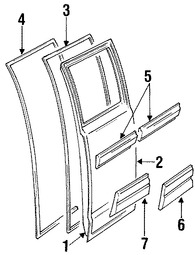 Foto de Panel externo de puerta Original para Dodge Marca CHRYSLER N�mero de Parte 55023237AD