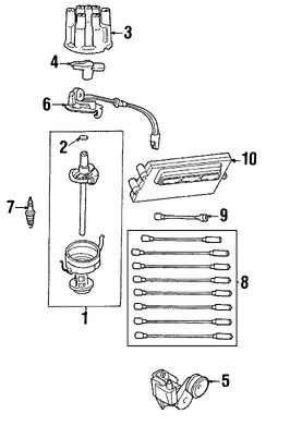Foto de Tapa del Distribuidor Original para Dodge Jeep Marca CHRYSLER Nmero de Parte 5142591AA