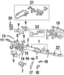 Foto de Interruptor de encendido Original para Dodge Mitsubishi Marca CHRYSLER Nmero de Parte 56045112AE