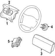 Foto de Cable Espiral Bolsa de Aire Original para Dodge B1500 1995 1996 Dodge B2500 1995 1996 Dodge B3500 1995 1996 Marca CHRYSLER N�mero de Parte 56019952