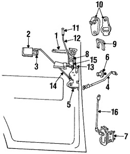Foto de Manija exterior de puerta Original para Dodge Jeep Marca CHRYSLER N�mero de Parte 55075655