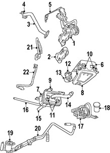 Foto de Bomba de Deteccin de Fugas de Vapor de Combustible Original para Dodge Caravan Dodge Grand Caravan Dodge Ram 1500 Chrysler Town & Country Chrysler  Jeep Liberty Marca CHRYSLER Parte #4891416AF