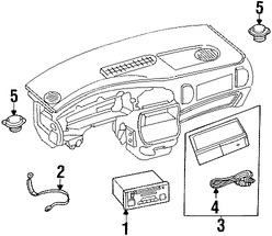 Foto de Altavoz Original para Jeep Dodge Chrysler Marca CHRYSLER N�mero de Parte 5081669AC