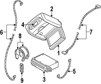 Foto de Auriculares Original para Chrysler Town & Country Chrysler  Chrysler Pacifica Dodge Caravan Dodge Grand Caravan Dodge Durango Marca CHRYSLER Nmero de Parte 4685936AE