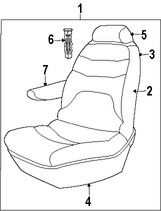 Foto de Asiento Original para Dodge Grand Caravan Dodge Caravan Chrysler Town & Country Marca CHRYSLER N�mero de Parte 1AL691D5AB