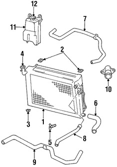 Foto de Carcasa del termostato del refrigerante del motor Original para Chrysler Dodge Plymouth Marca CHRYSLER N�mero de Parte 4621162AC