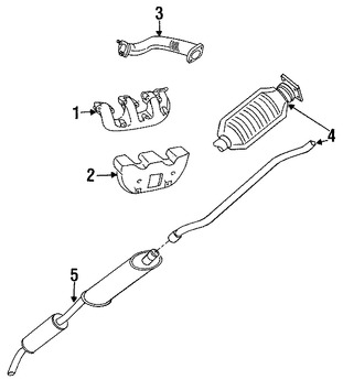 Foto de Mltiple de Escape Original para Chrysler Dodge Plymouth Marca CHRYSLER Nmero de Parte 4448009