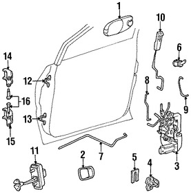 Foto de Freno de puerta Original para Chrysler Dodge Plymouth Marca CHRYSLER N�mero de Parte 4717228AC