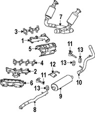 Foto de Tubo de Escape Original para Dodge Dakota 2007 Mitsubishi Raider 2007 2008 2009 Marca CHRYSLER N�mero de Parte 52855724AA
