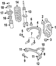 Foto de Fuelle de Amortiguador Original para Dodge Dakota Mitsubishi Raider Marca CHRYSLER N�mero de Parte 52013485AA
