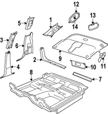 Foto de Techo Interior Original para Dodge Dakota 2007 Marca CHRYSLER N�mero de Parte 1GE23BD1AA
