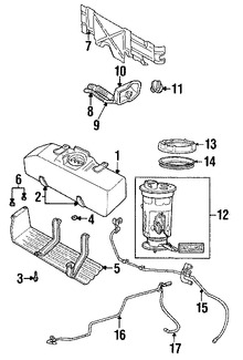 Foto de Tanque de Combustible Original para Dodge Dakota Mitsubishi Raider Marca CHRYSLER Nmero de Parte 52013188AE