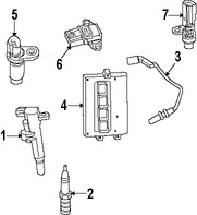 Foto de Computadora del Motor Original para Dodge Dakota Dodge Ram 1500 Jeep Grand Cherokee Jeep Commander Marca CHRYSLER N�mero de Parte 5150255AC